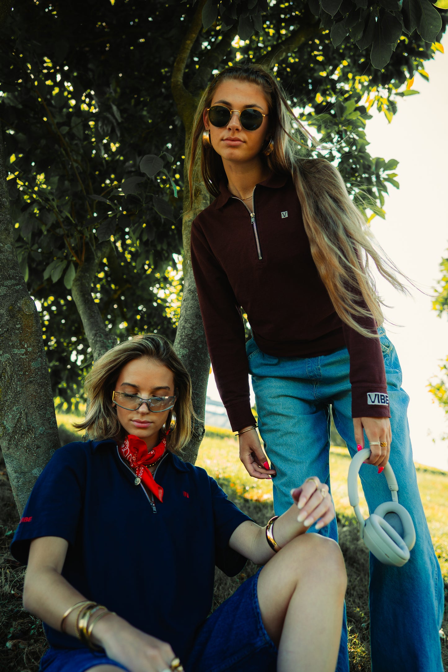 Long sleeve VIBE POLO's with Zipper