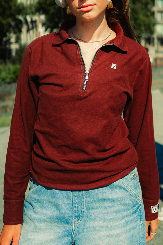 Long sleeve VIBE POLO's with Zipper
